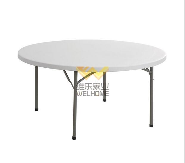 Round Plastic Folding table for event and meetings